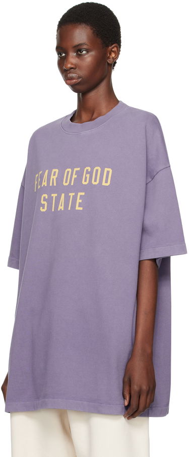 Тениска Fear of God Essentials Crewneck T-Shirt Лилаво | 125BT242007F, 3