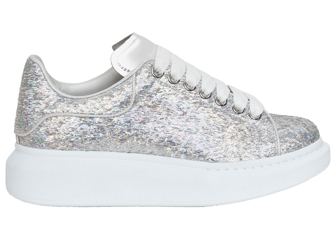 Кецове и обувки Alexander McQueen Oversized Silver Holographics Glitter Металик | 742664W4W718699, 0