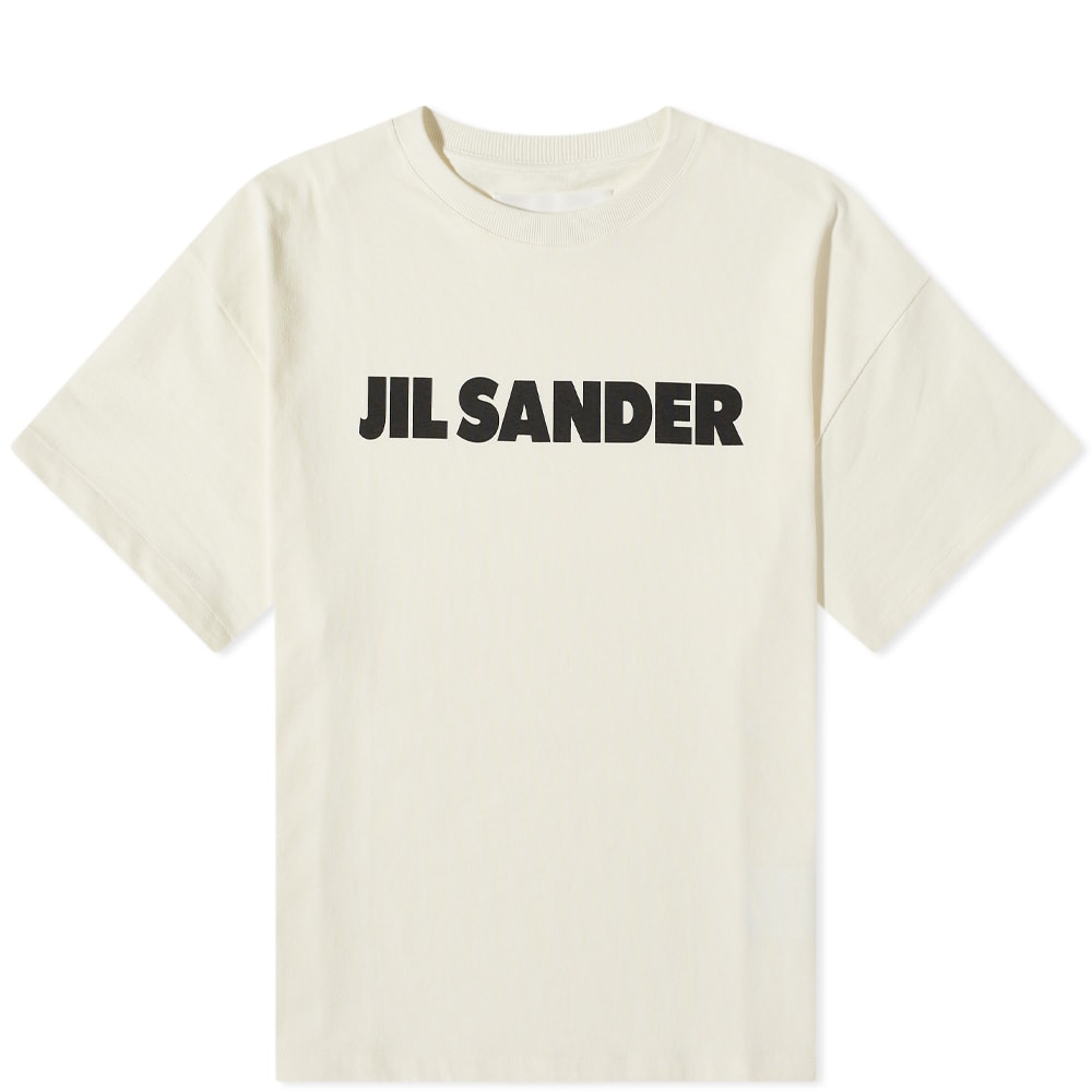 Тениска Jil Sander Logo Tee Бежово | JSMU707045-MU248708-102, 0