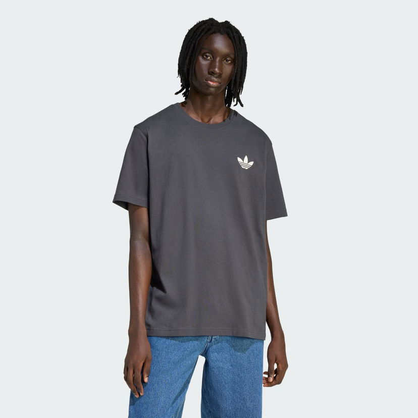 Тениска adidas Performance Trefoil Graphic Tee Сиво | HY2074