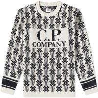 Пуловер C.P. Company Wool Jacquard Crewneck Var.01 Черно | 15CMKN234A-006633J-V01, 1