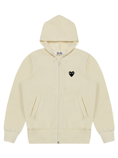 Суитчър Comme des Garçons PLAY Zip-Up Hoodie Жълто | AZ T254 051 3