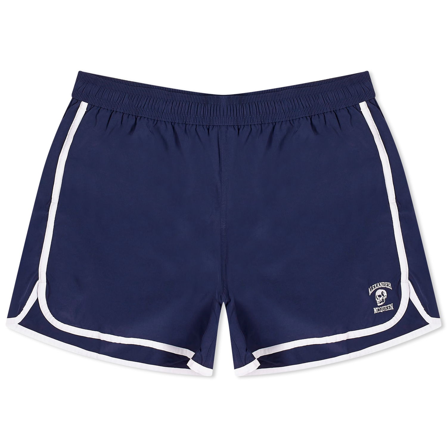 Бански Alexander McQueen Varsity Skull Logo Swim Shorts Тъмно синьо | 7593324419Q-4277, 0