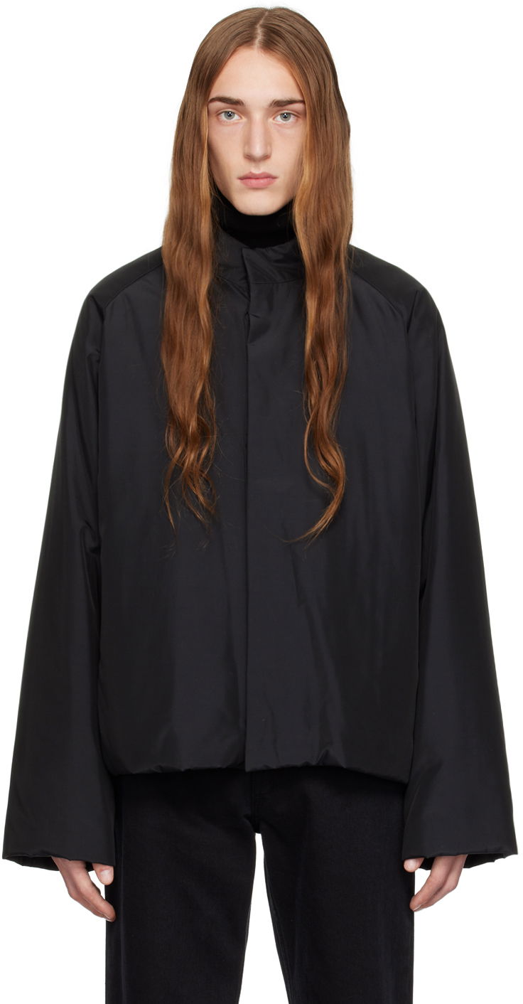 Пухо яке The Row Dougal Black Relaxed-Fit Jacket Черно | 519-W2845, 0