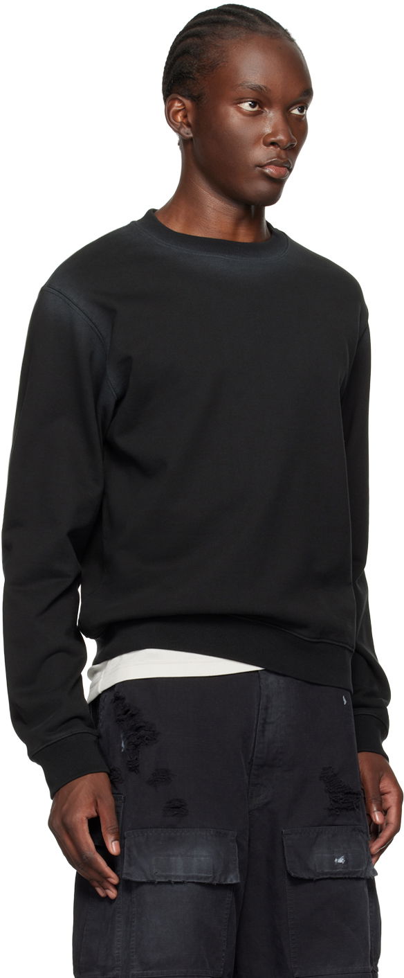 Пуловер We11done Faded Sweatshirt Черно | WD-TS2-24-721-U-BK, 1