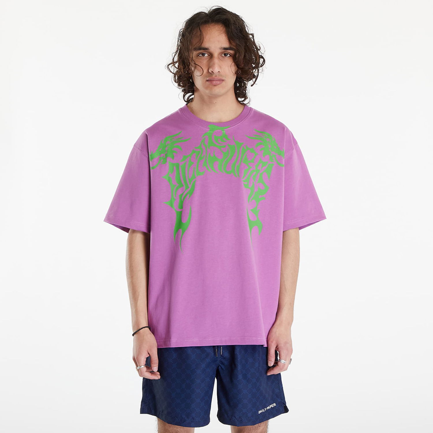 Тениска Pleasures Dragon Heavyweight Shirt Purple Лилаво | P24SU015 PURPLE, 0