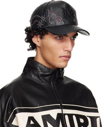 Шапка с козирка AMIRI MA Stud Leather Cap Черно | AMSAHE1019, 1