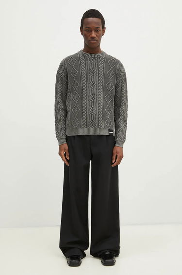 Пуловер Neighborhood NEIGHBORHOOD Cable Knit Sweater Сиво | 24213NH.KNM01, 4