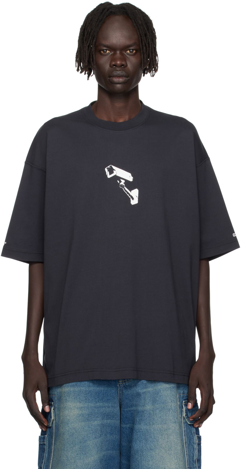 Тениска VETEMENTS VETEMENTS 'CCTV' Oversized T-Shirt Черно | UH76TR440B