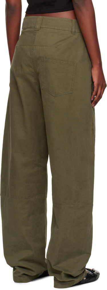 Карго панталони We11done We11done Curved Cargo Trousers Зелено | WD-PT2-25-216-W-KK, 2