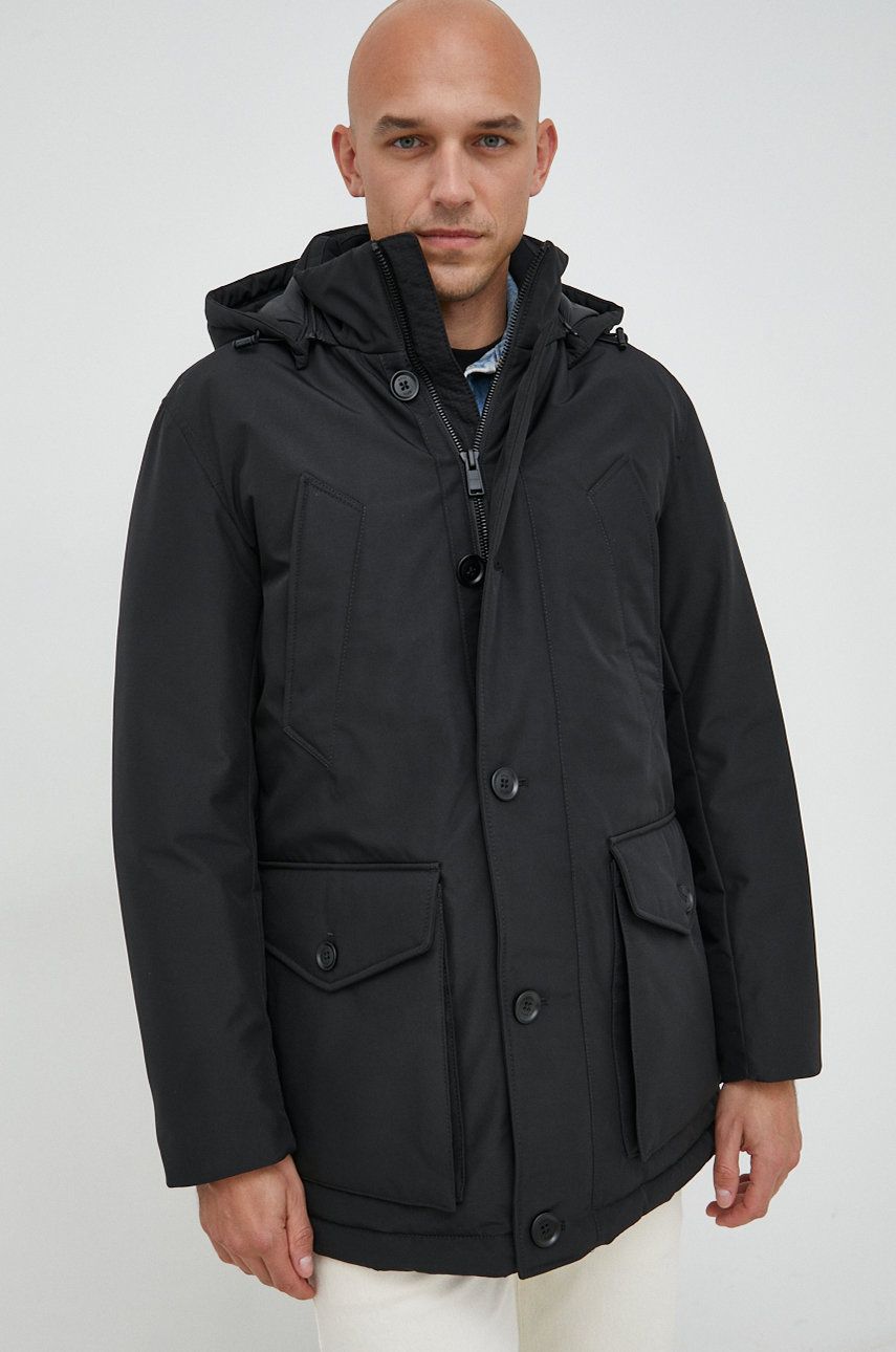 Парка BOSS Relaxed-fit Parka Jacket Черно | 50477966, 0