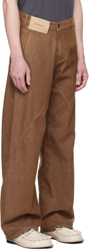 Дънки JW Anderson JW Anderson Twisted Workwear Jeans Кафяво | DT0115-PG1756, 4