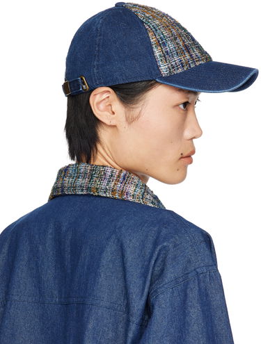 Шапка с козирка Anna Sui Denim Baseball Cap Синьо | M1024B92, 2