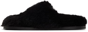 Облекло Simone Rocha Simone Rocha Embellished Furry Slippers Черно | SLD44B-W 0402, 2