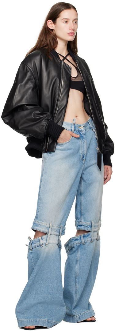 Дънки The Attico The Attico Long Leg Split Jeans Синьо | 241WCP157 D073, 3