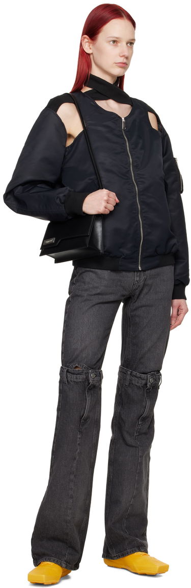 Яке бомбър Coperni Cut-Out Bomber Jacket Черно | COPOW17225, 3