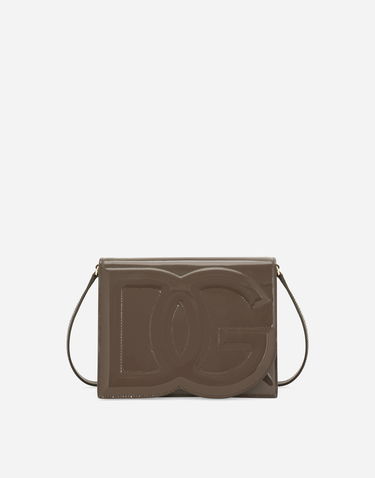 Чанта през рамо Dolce & Gabbana Brown Leather Logo Crossbody Bag Кафяво | BB7287A14718K095, 0