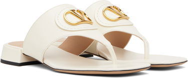 Аксесоари Valentino Valentino Garavani VLogo Signature Thong Sandals Бяло | 6W0S0LA9DSH, 3