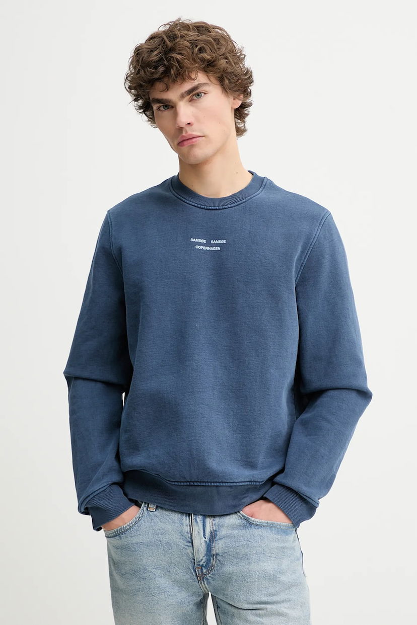 Суитчър Samsoe Samsoe Samsoe Samsoe SAMARCUS Sweatshirt Синьо | M25200035