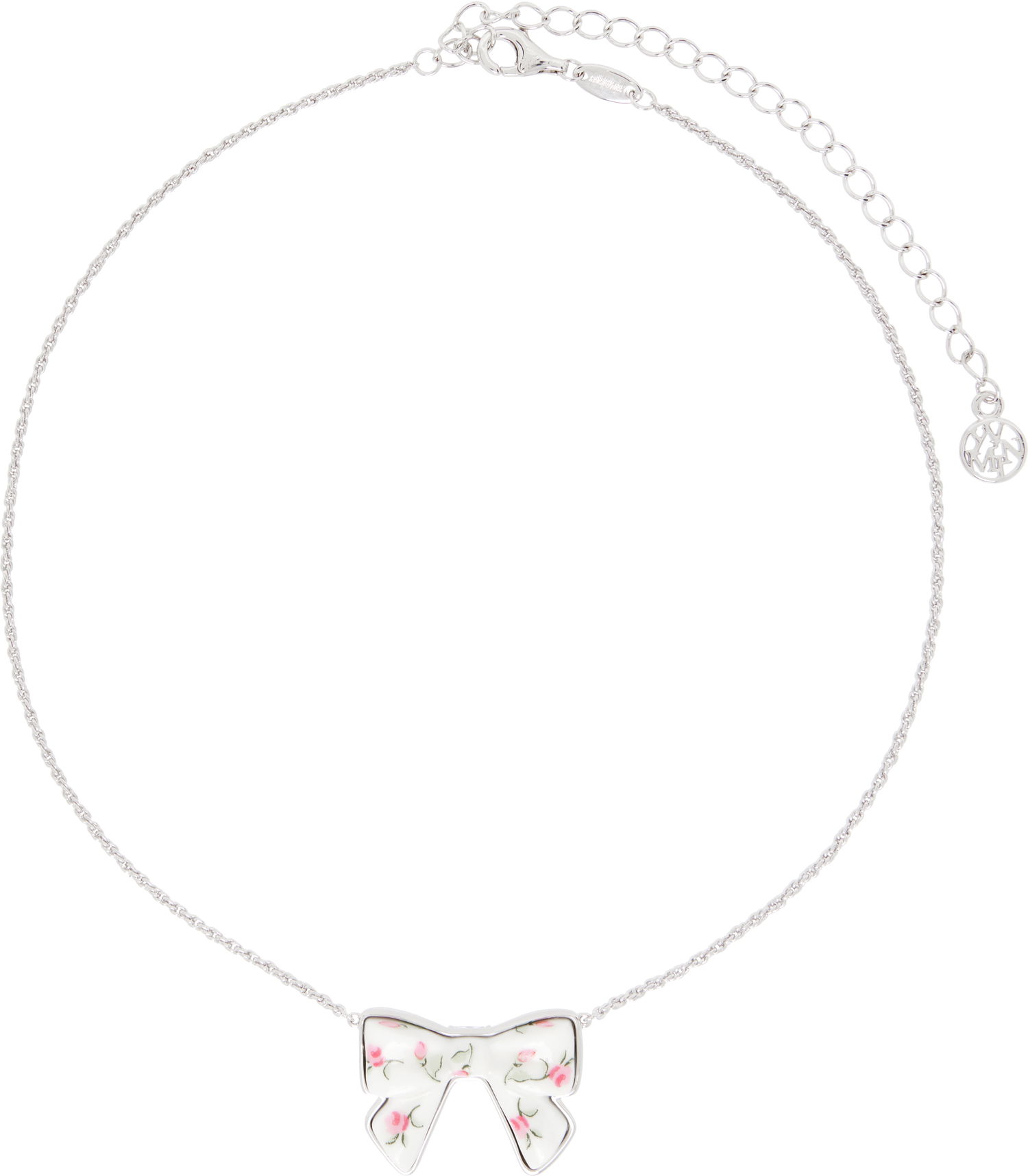 Колие SHUSHU/TONG YVMIN Edition Double-Sided Ceramics Bowknot Necklace Металик | 25639LGP00NN, 0