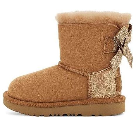 Кецове и обувки UGG Mini Bailey Bow Glitz Boots Кафяво | 1123617T-CHE