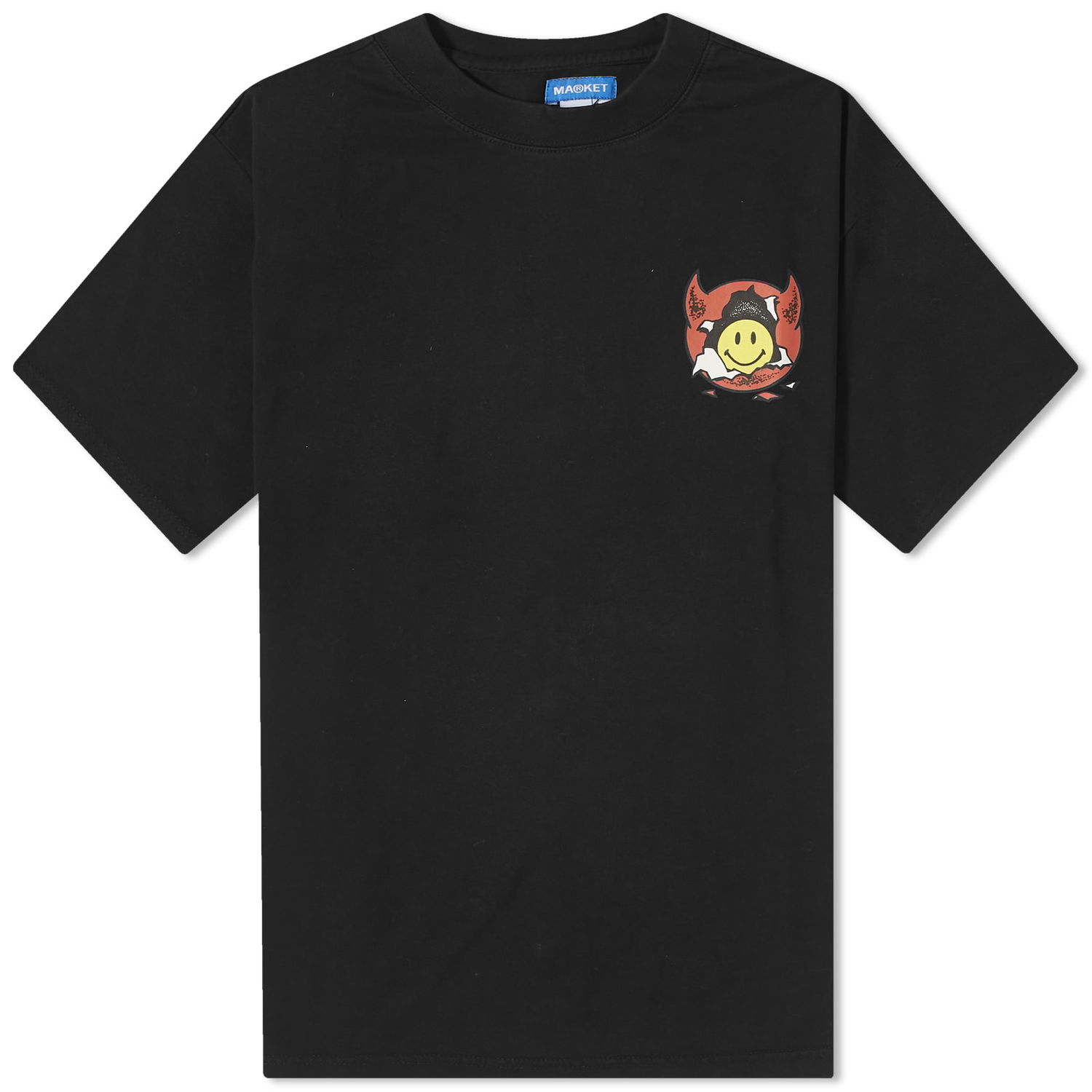 Тениска MARKET Smiley Inner Peace T-Shirt Черно | 399001593-BLK, 0