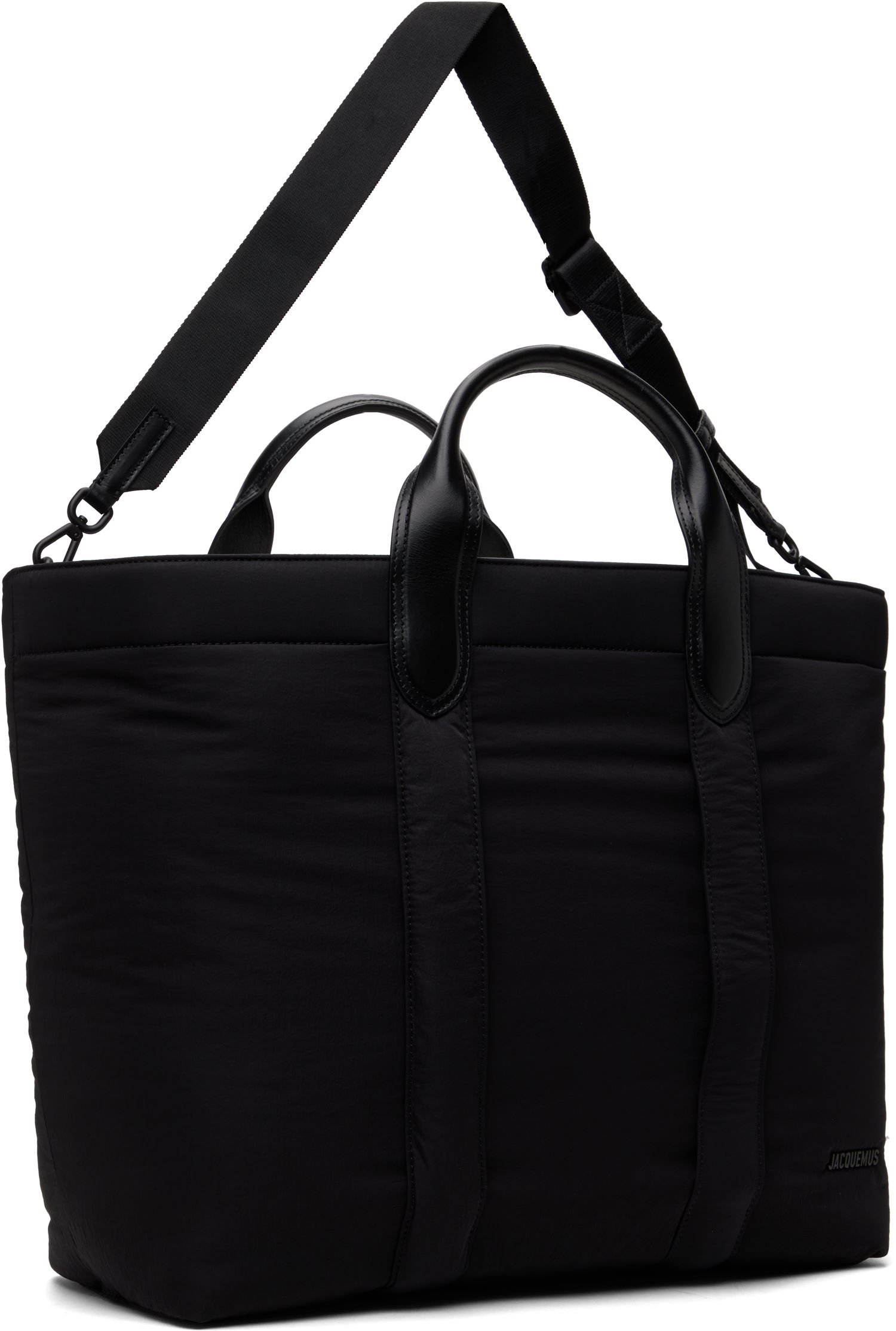 Голяма пазарска чанта Jacquemus JACQUEMUS La Croisière 'The Bambino Shopper' Tote Черно | 25E255BA423-3174, 1