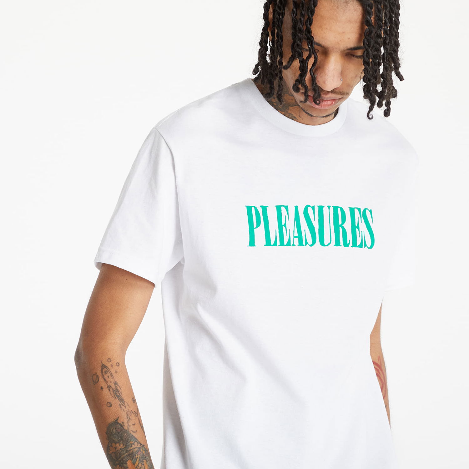 Тениска Pleasures Tickle Logo T-Shirt Бяло | P22SP054 White, 0