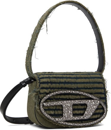 Дамска чанта Diesel Diesel 1DR Denim Crystal-Embellished Bag Зелено | X08396 P5567, 1