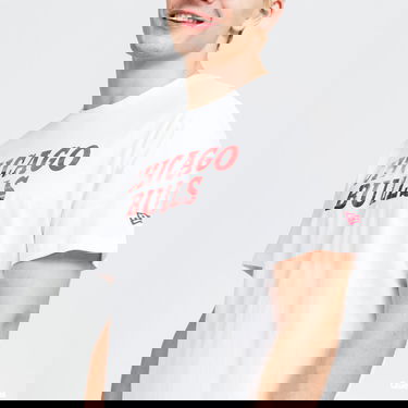 Тениска New Era NBA Photographic Wordmark Tee Bulls Бяло | 12869842, 2