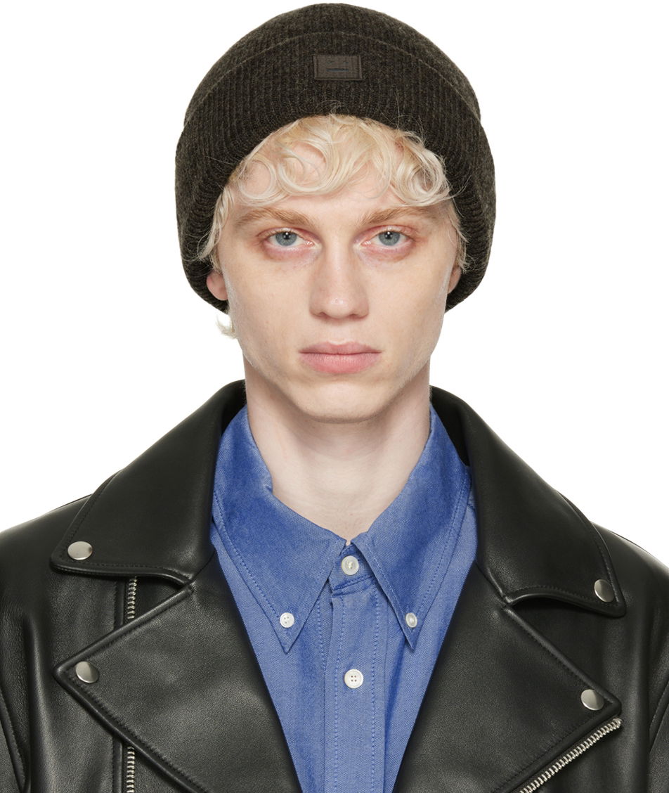 Шапка Acne Studios Ribbed Beanie Кафяво | C40134-, 0