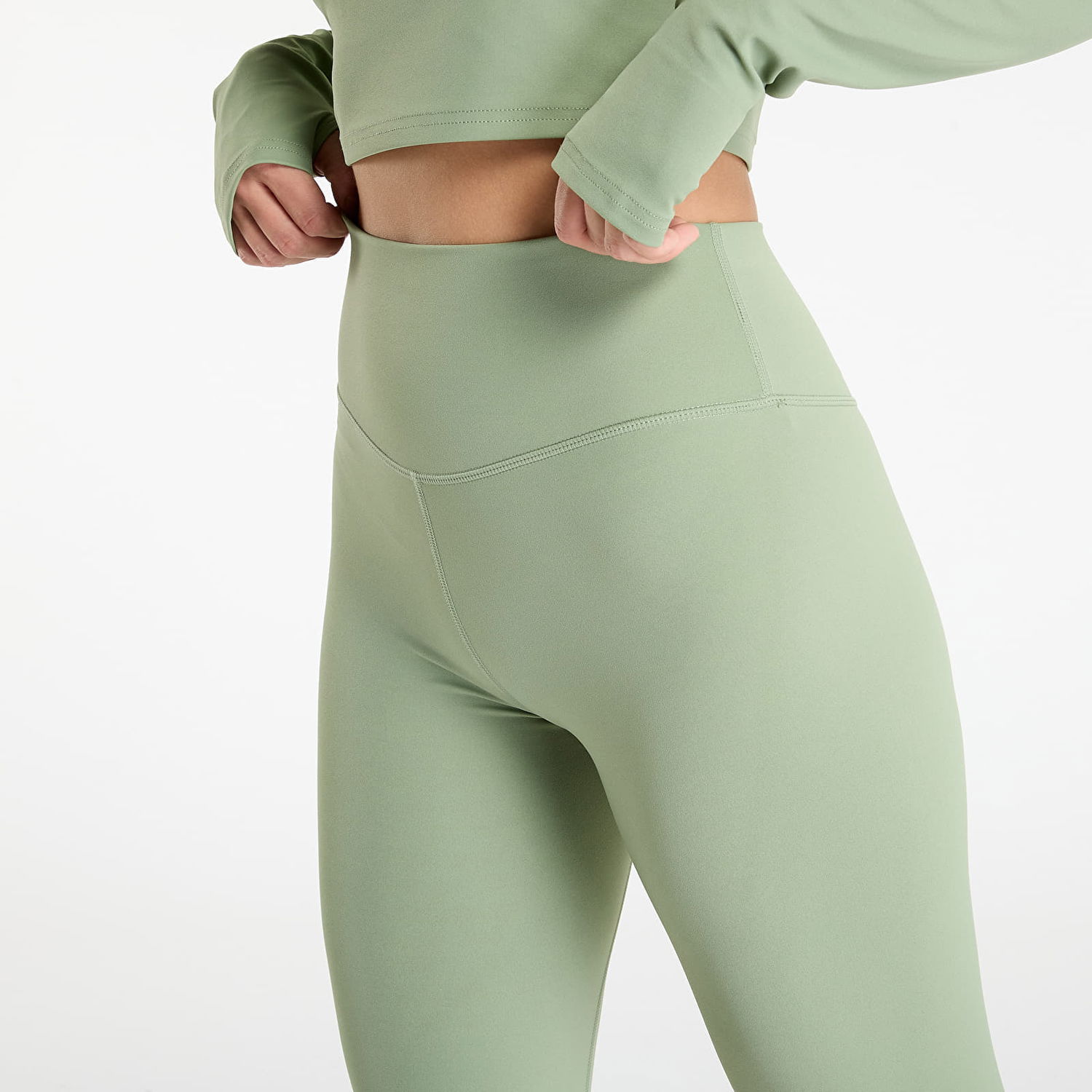 Клинове Urban Classics High-Waist Capri Leggings XS Зелено | TB7808-20524, 1