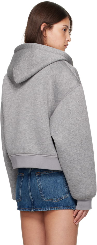 Суитчър WARDROBE.NYC WARDROBE.NYC Bonded Zip-Up Hoodie Сиво | W1093F24BJ, 2