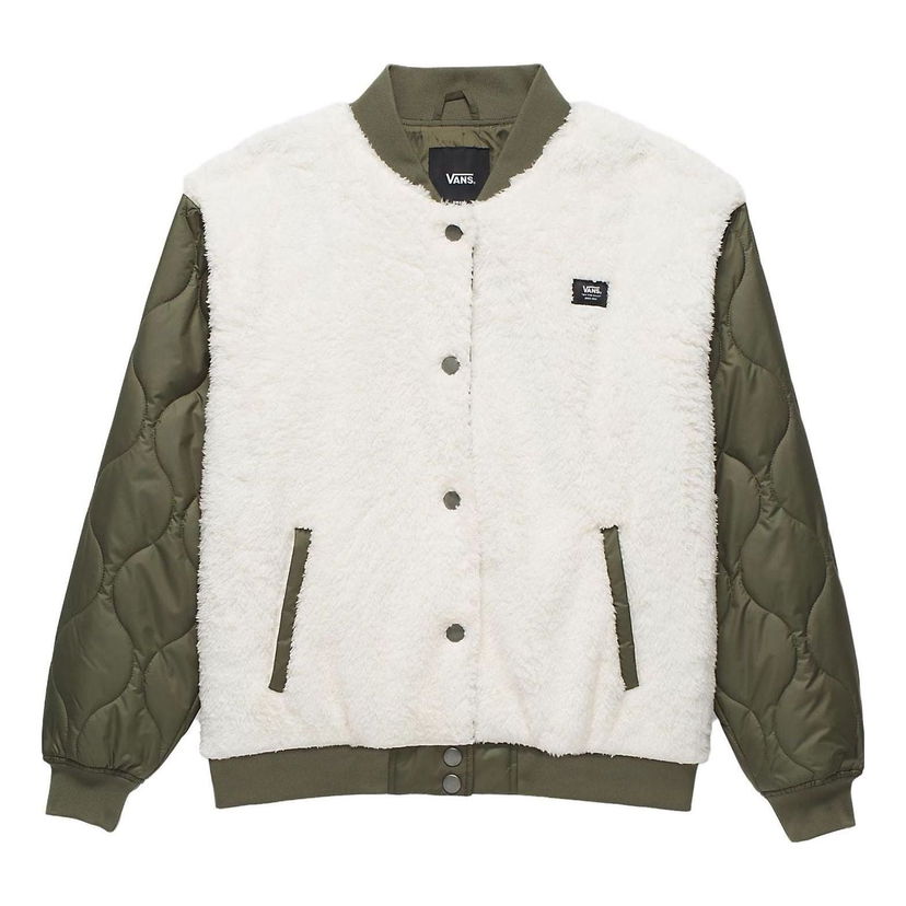Яке бомбър Vans Kasia Sherpa Bomber Jacket Бяло | VN000F8NKCZ