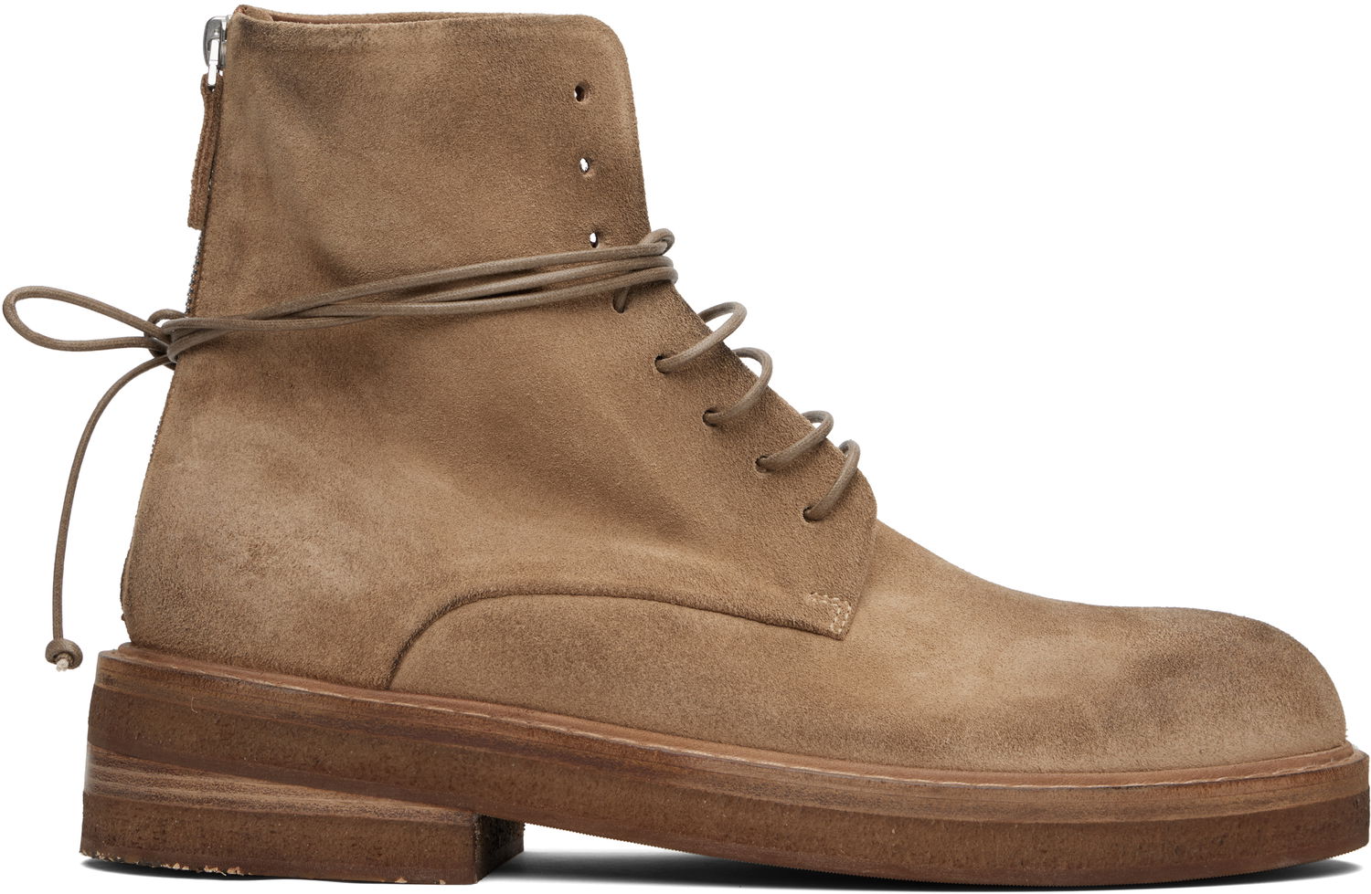 Облекло Marsèll Marsèll Parrucca Suede Combat Boots Кафяво | MM2961 P024310, 0