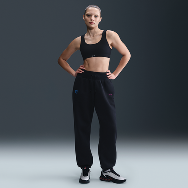 Спортни панталони Nike England Phoenix Fleece High-Waisted Loose Football Pants Черно | HF5065-010, 2