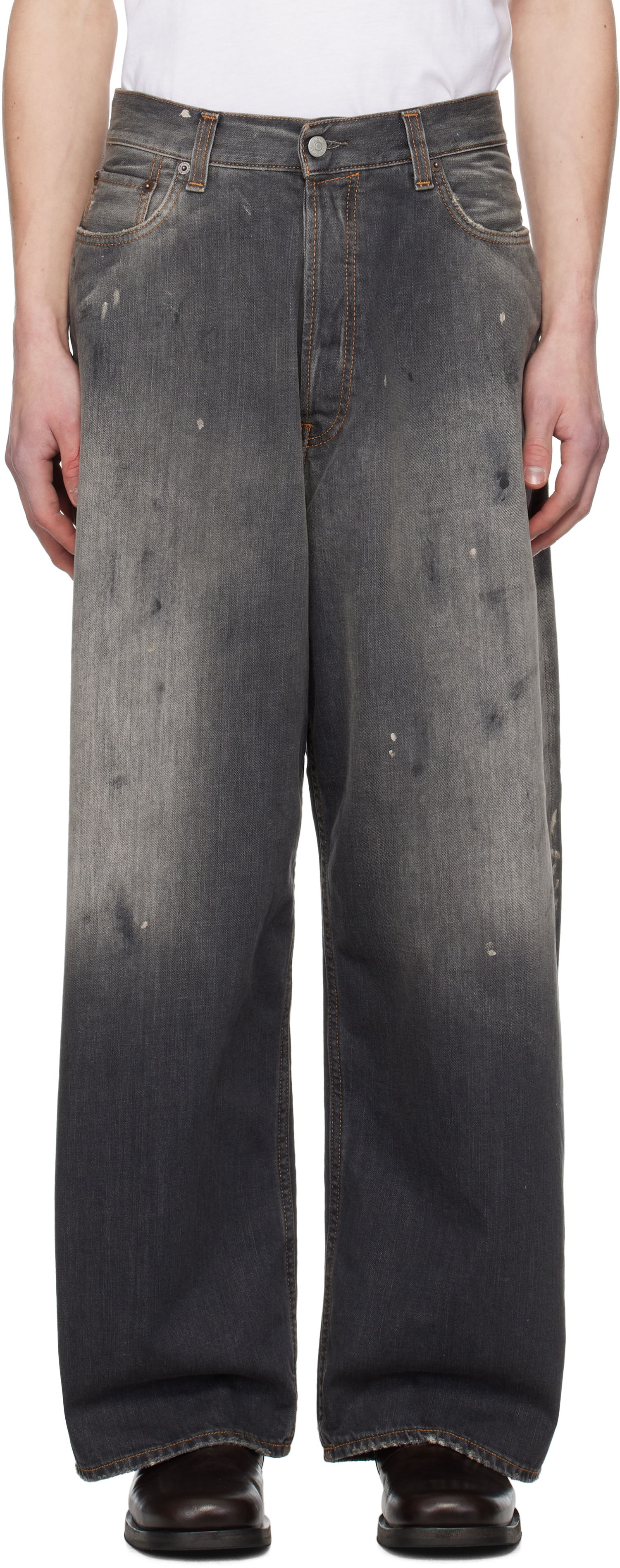 Дънки Acne Studios Acne Studios Super Baggy Fit 2023 Jeans Сиво | B00396-, 0