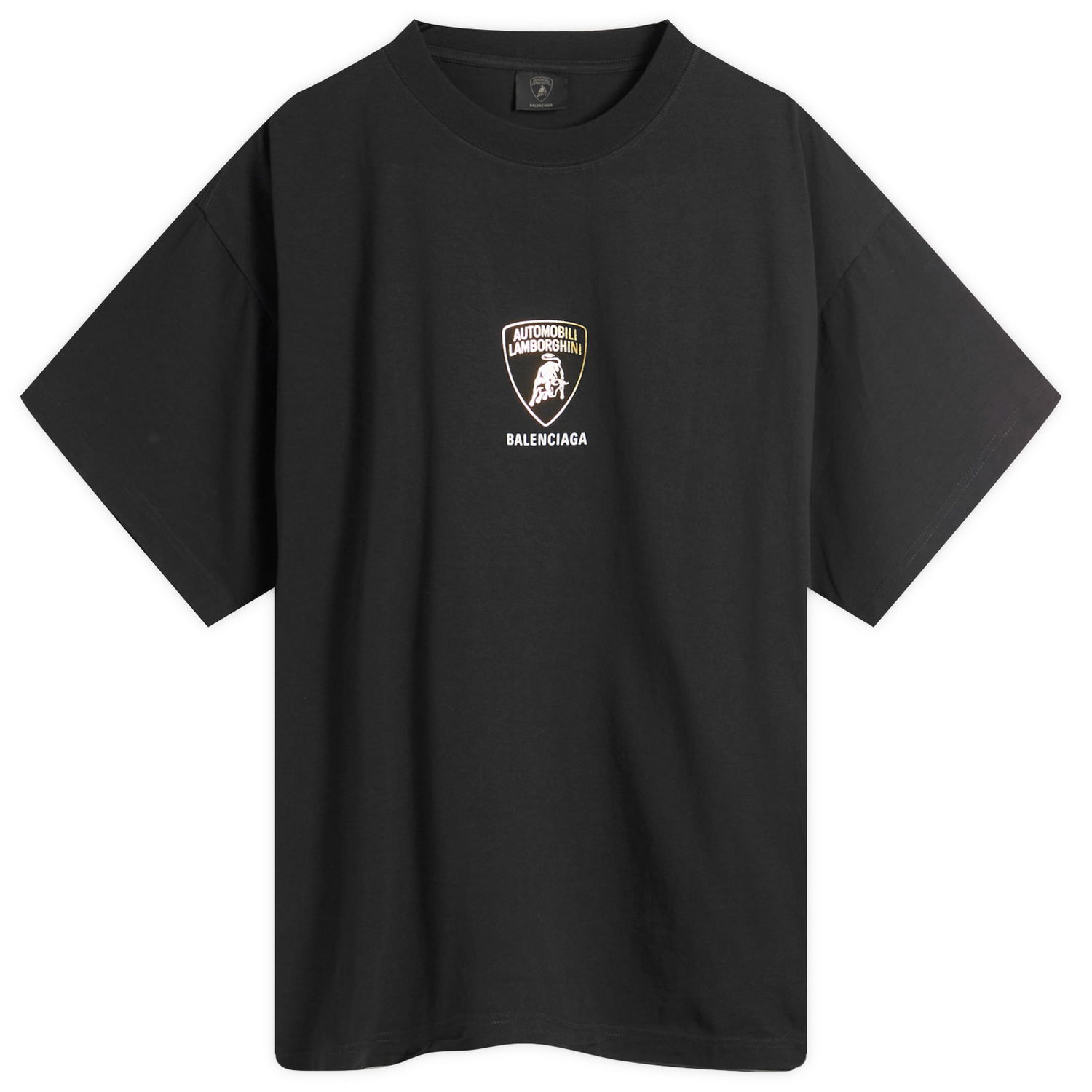 Тениска Balenciaga Balenciaga Lamborghini Shield Dry Jersey Boxy T-Shirt, Size Large Черно | 826346-TSVQ9-1083, 0