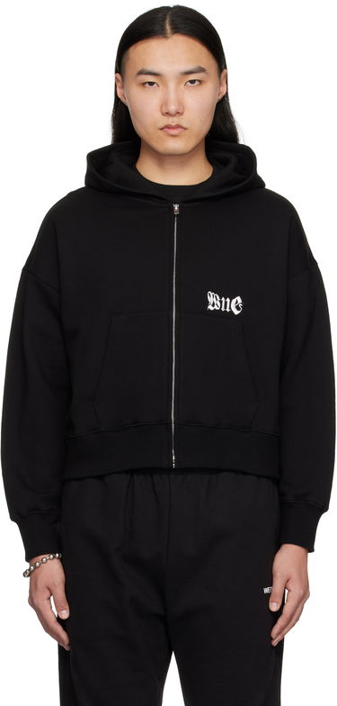 Суитчър We11done We11done Logo Zip-Up Hoodie Черно | WD-TJ0-25-815-U-BK, 0