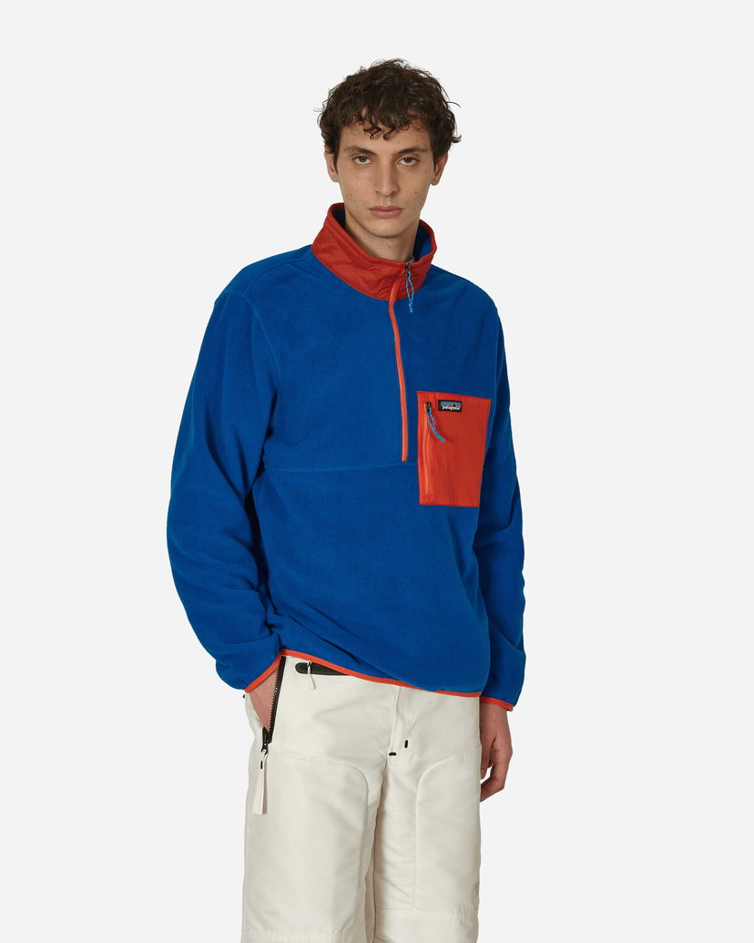 Суитчър Patagonia Microdini Half Zip Sweatshirt Синьо | 26200 ENLB