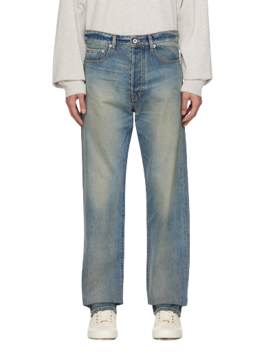 Дънки KENZO Paris Asagao Jeans Синьо | FD65DP3316B7