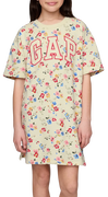 Floral Print Logo T-Shirt Dress