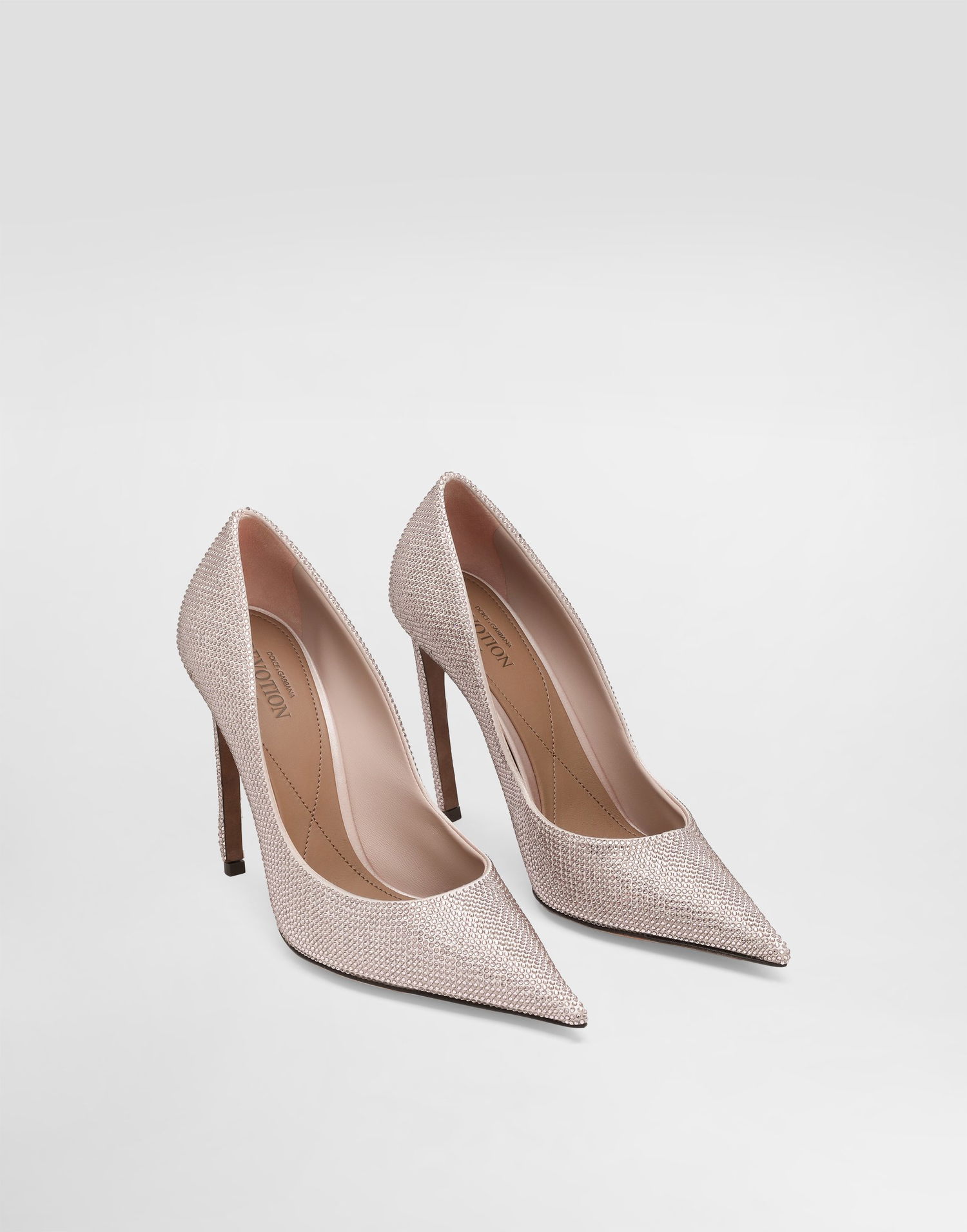 Аксесоари Dolce & Gabbana Dolce & Gabbana Devotion Satin Pumps with Rhinestones Розово | CD1970AJ5678J390, 1