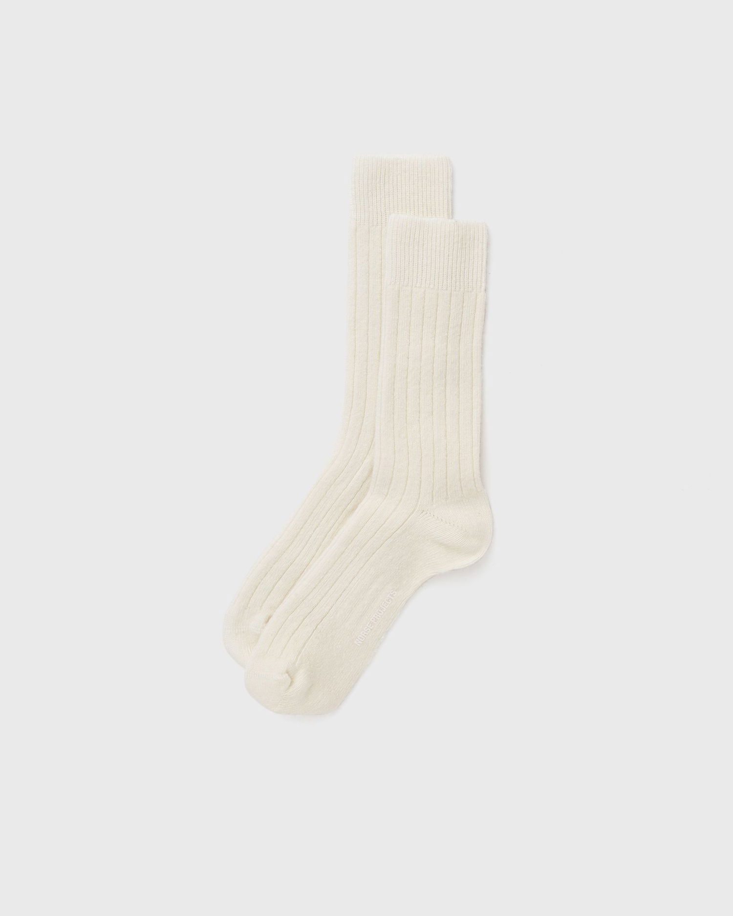 Чорапи NORSE PROJECTS Bjarki Cashmere & Wool Blend Rib Socks Бежово | N82-0070-ECRU, 0