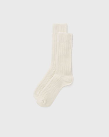 Чорапи NORSE PROJECTS Bjarki Cashmere & Wool Blend Rib Socks Бежово | N82-0070-ECRU, 0