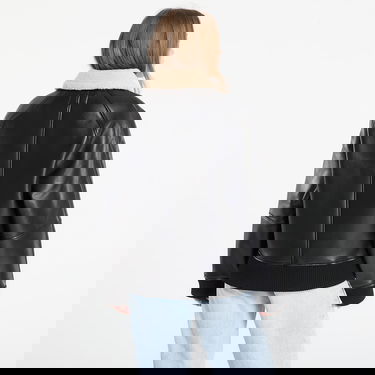 Яке бомбър Carhartt WIP Shepton Faux Leather Sherpa Collar Jacket Черно | I035974.1LMXX, 4