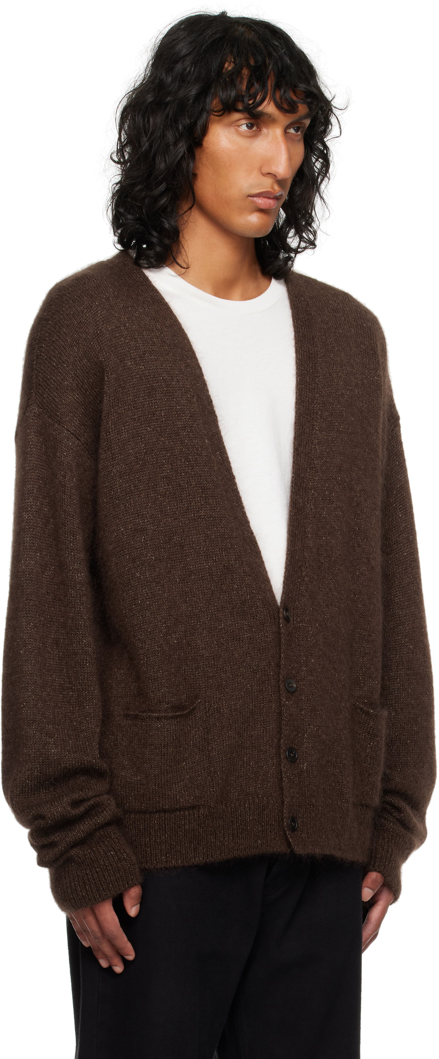 Пуловер The Row Howser Knit Cardigan Кафяво | 516-Y872, 1