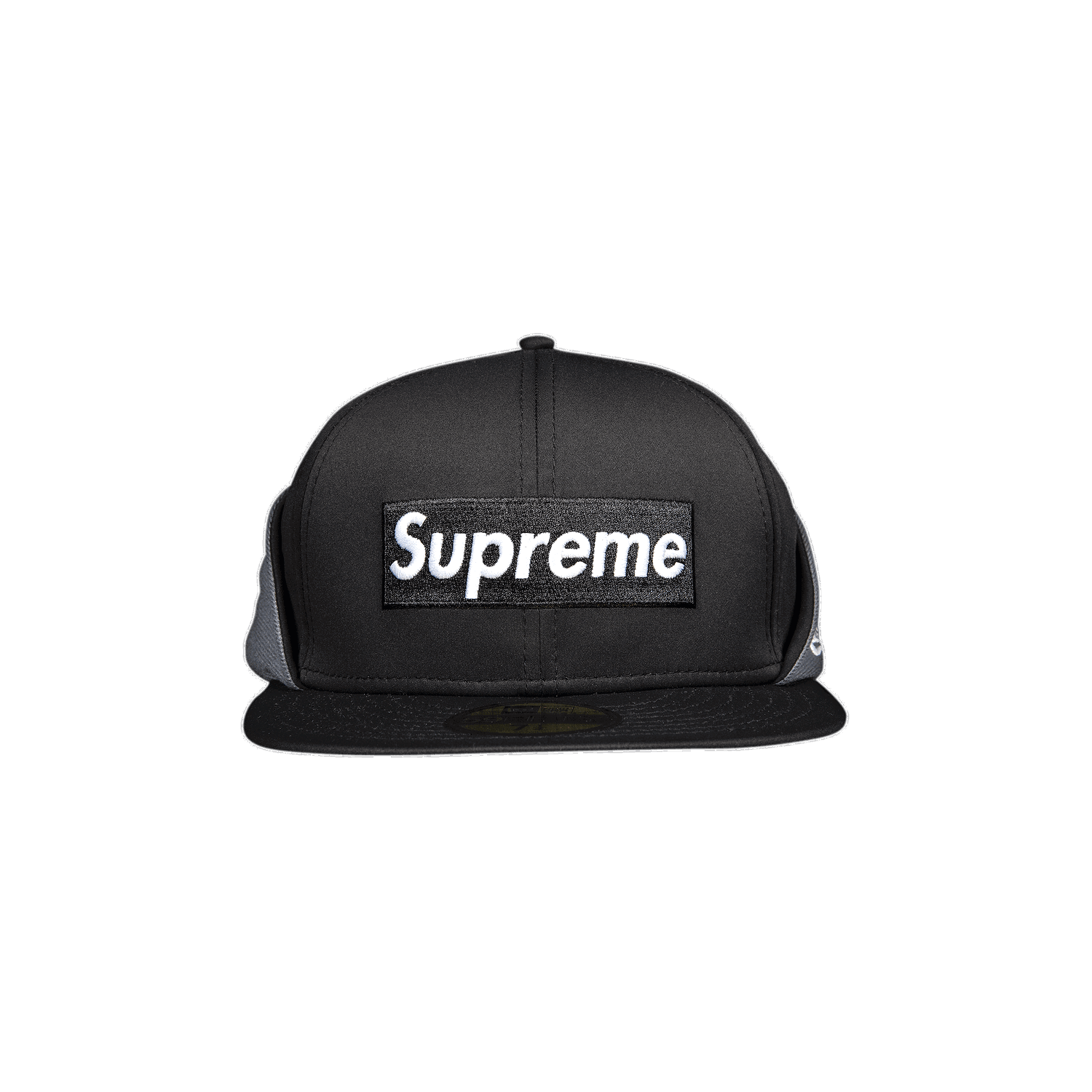 Шапка с козирка Supreme WINDSTOPPER x Earflap Box Logo New Era 'Black' Черно | FW20H63 BLACK, 0