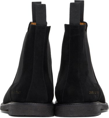 Облекло Common Projects Common Projects Waxed Suede Chelsea Boots Черно | ARTICLE 2495, 1