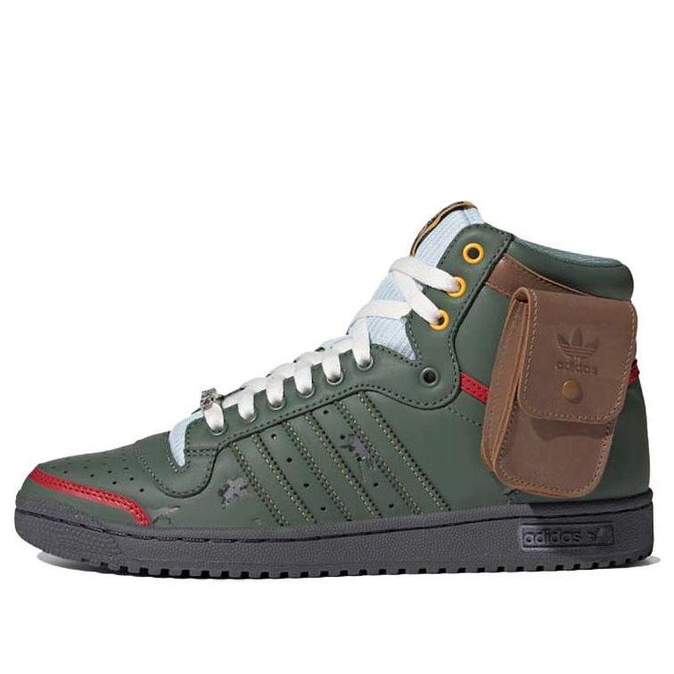 Кецове и обувки adidas Originals Top Ten Hi "Star Wars Boba Fett" Зелено | FZ3465, 0